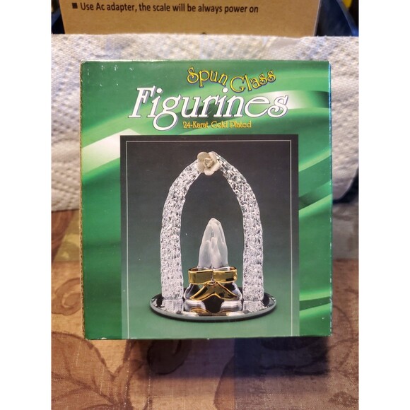 Praying Hands Spun Glass W/24kt Gold Plate - RH#39 - Picture 8 of 8